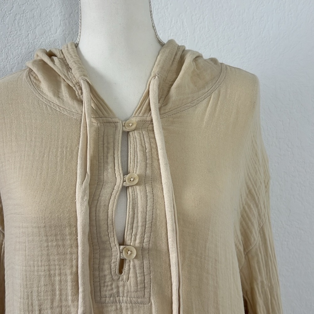Urban Outfitters Out from Under Cotton Gauze Sahara Pullover Hoodie Size Medium - Picture 8 of 15